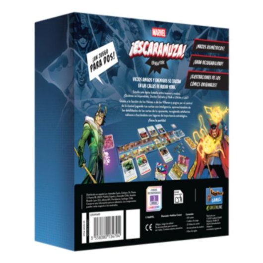 Juego de mesa Asmodee Cartas de Superhéroes 2 jugadores