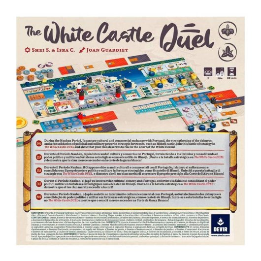 Juego de mesa Devir The White Castle: Duel estrategia 2 jugadores 30 min