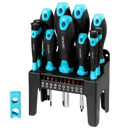 Kit di cacciaviti Cecotec Hardgyro 220 Magnetic 22 pezzi Acciaio CR-V