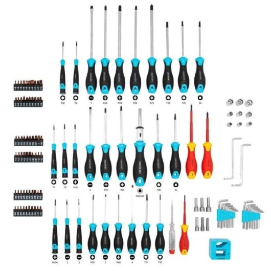 Set de destornilladores Cecotec Hardgyro 1260 Magnetic 126 piezas