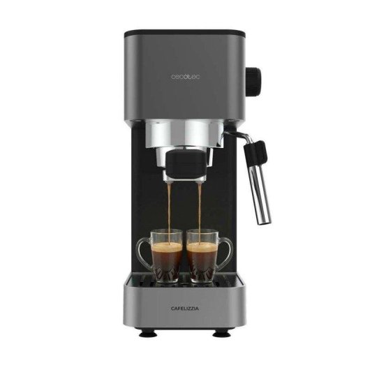 Cafetera Espresso Cecotec Cafelizzia 690 Grey 1,5 L 20 Bares 2 Tazas con vaporizador