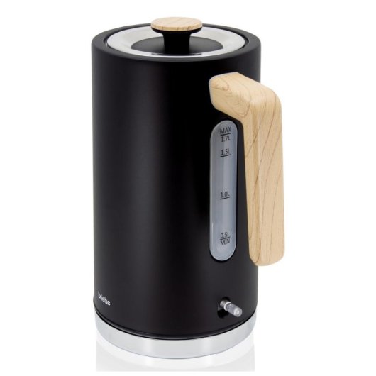 Wasserkocher Elektrisch Briebe KT1165BLK Nordic 1,7L Kabellos Schnellkochend BPA-Frei