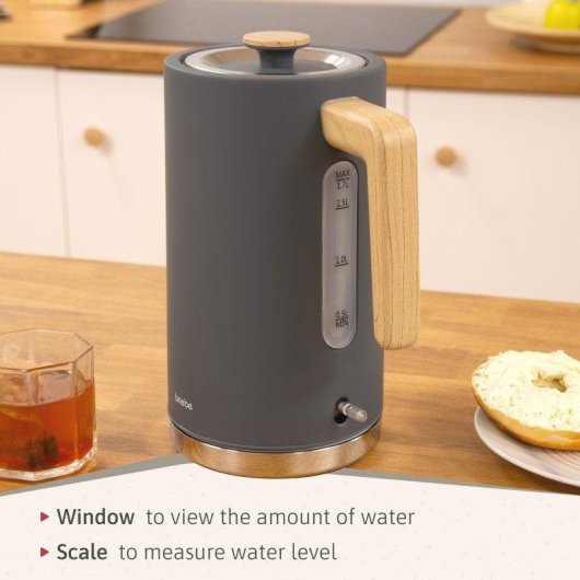 Wasserkocher Briebe KT1165GRY 1,7L Kabellos Nordic