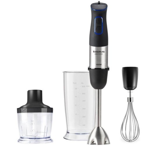 Batidora de Mano Taurus HBA1300X 1300W 20 Velocidades Turbo Kit Completo
