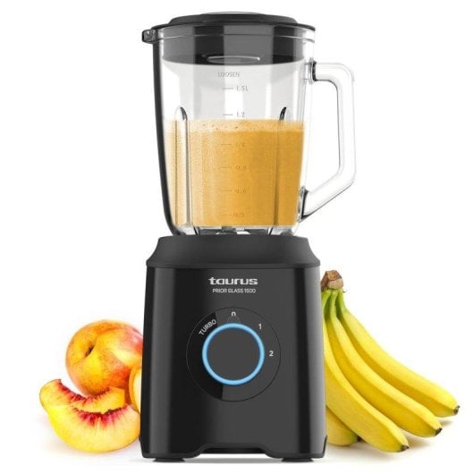 Batidora de Vaso Taurus Prior Glass 1500W 2 Velocidades + Turbo