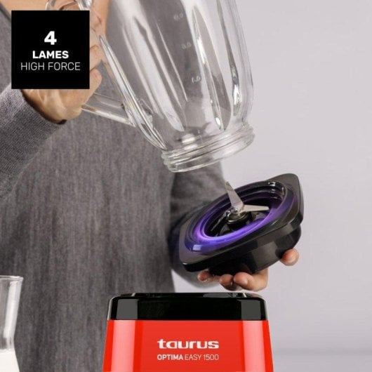 Batidora de Vaso Taurus Optima Easy 1500 1500W Jarra 1.5L