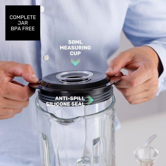 Batidora de vaso Taurus Prior Inox 1500W 2 velocidades jarra 2L