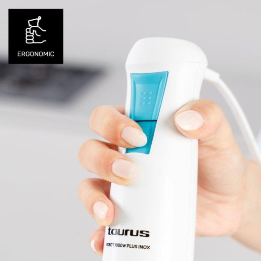 Batidora de Mano Taurus Robot 1000 Plus Inox 2 Velocidades + Turbo
