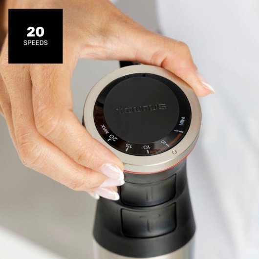 Batidora de Mano Taurus 1500W 20 Velocidades Turbo Inoxidable