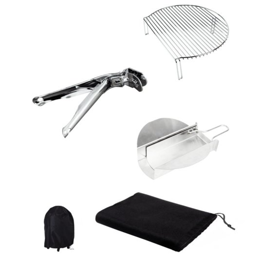 Pack Accessori Barbacca Kamado DragonPack 4600 M Pinze Copertura Raccoglitore Cenere