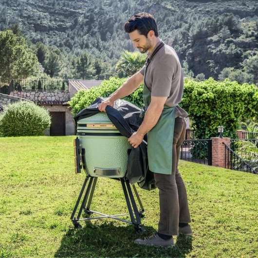 Pack Accessori Barbacca Kamado DragonPack 4600 M Pinze Copertura Raccoglitore Cenere