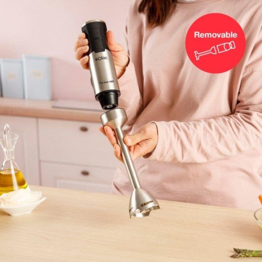 Batidora de Mano Solac Ba5622 Pro Chef 1502 1500W Regulador Velocidades Turbo