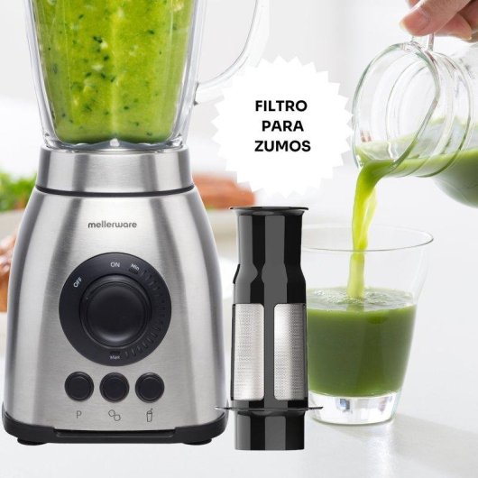 Batidora de vaso Mellerware Mixy Plus 2000W 3 velocidades jarra 1.8L