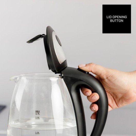 Hervidor de Agua Taurus Aroa Glass 2200W 1,7L Base 360°