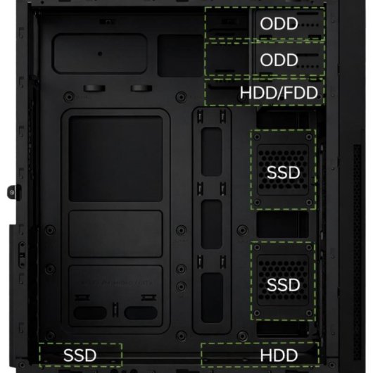 Caixa ATX Coolbox A780 com Fonte 650W USB-C 3.2 Gen1