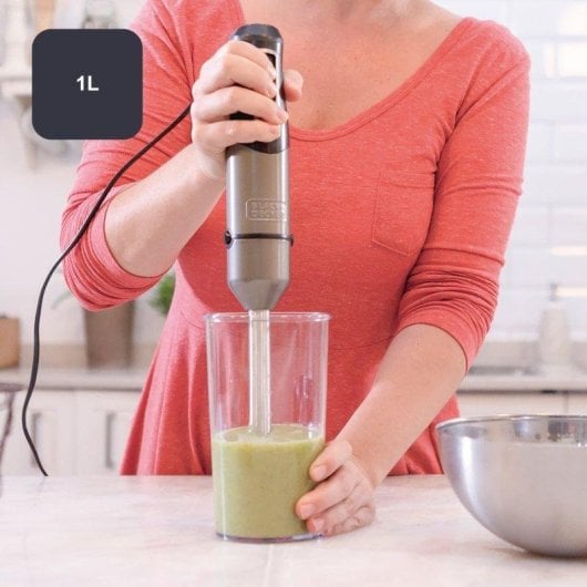 Batidora de Mano Black & Decker BXHBA1200E 1200W 20 Velocidades + Turbo