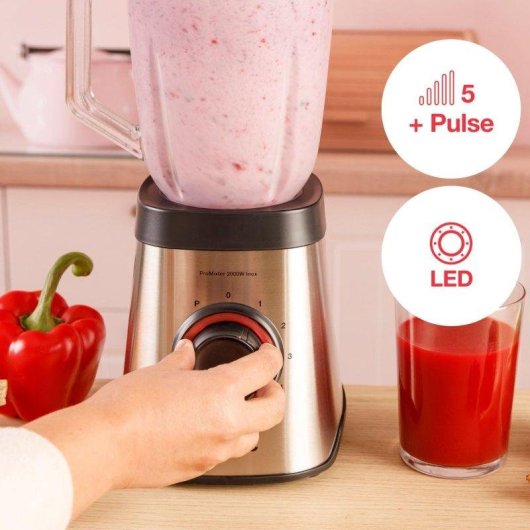 Batidora de Vaso Solac ProMixter 2000 W 1.75 L 5 Velocidades