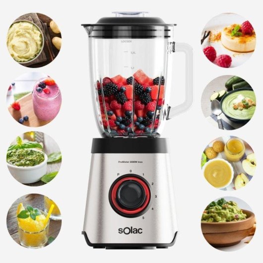 Batidora de Vaso Solac ProMixter 2000 W 1.75 L 5 Velocidades