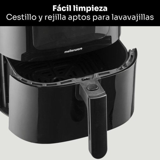 Freidora de Aire Mellerware Crunchy Plus 5,5L 1500W con 11 Menús y Temporizador