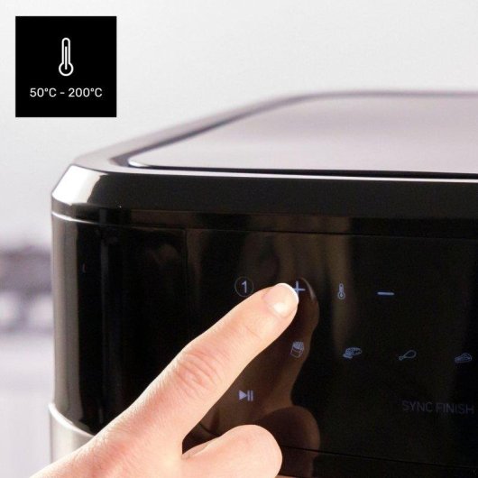Freidora de Aire Taurus Air Fryer Digital Duo 9L 2600W 2 Cestas 12 Programas