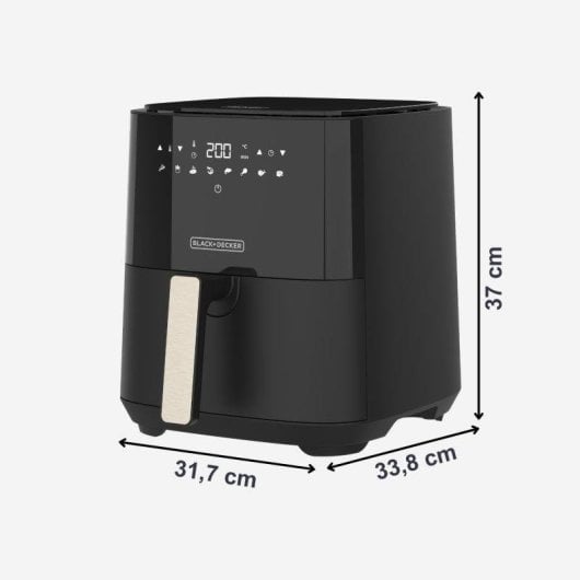 Freidora de Aire Black+Decker BXAF5000E 5L 1450W 8 Programas Compacta