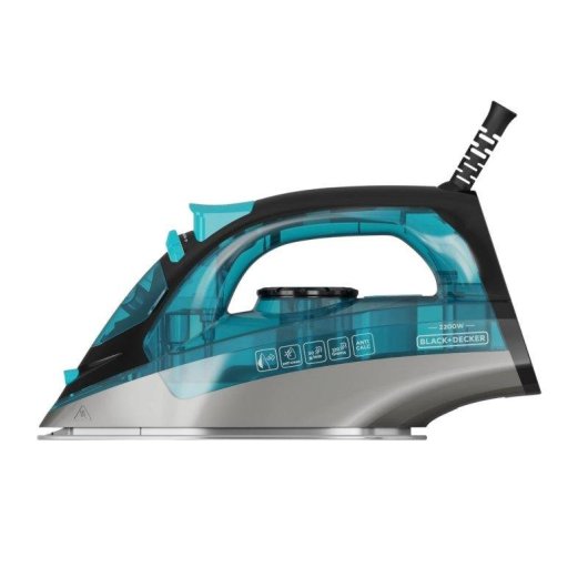 Plancha de Vapor Black & Decker 2200W con Suela de Acero Inoxidable