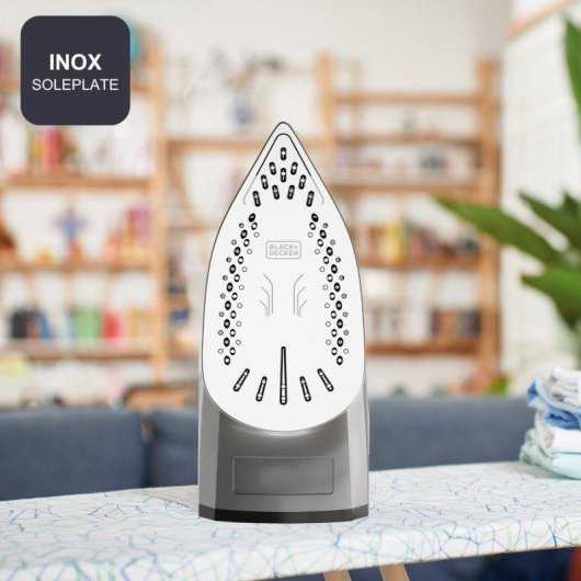 Plancha de Vapor Black & Decker 2200W con Suela de Acero Inoxidable