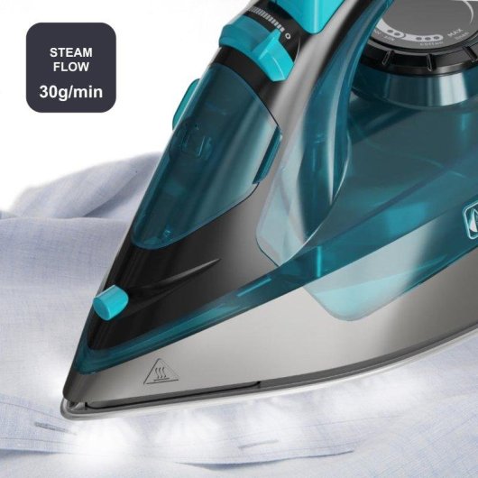 Plancha de Vapor Black & Decker 2200W con Suela de Acero Inoxidable