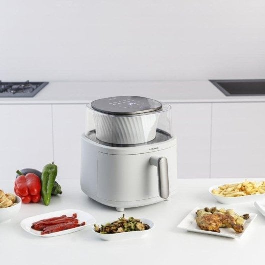 Freidora de aire Taurus Aero Crisp Spin 6 L 1550 W con ventana y removedor automático