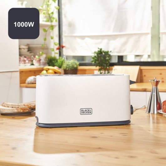 Tostador Black & Decker Bxto1001e 1000W Ranura Extra Grande 7 Niveles