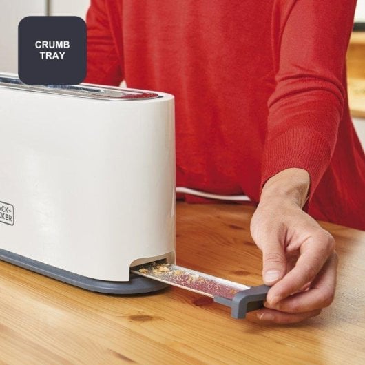 Tostador Black & Decker Bxto1001e 1000W Ranura Extra Grande 7 Niveles