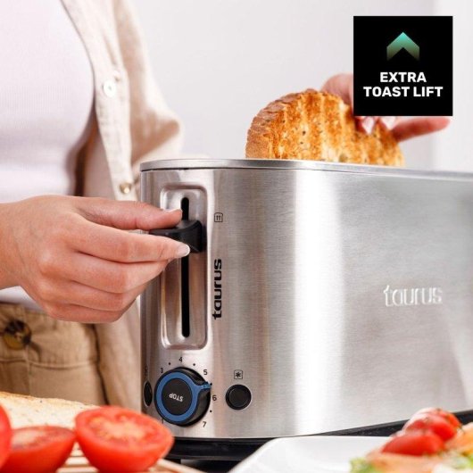 Tostador Taurus Mytoast Legend 1000W Ranura Extra Grande 260x42 mm