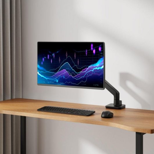 ACT AC8340 Suporte Monitor 1 Braço Mesa 17 a 49" VESA 75x75 a 100x100 Max 20Kg