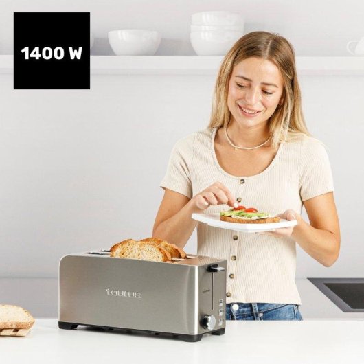 Tostadora Taurus Mytoast Duplo Legend 1400W 2 Ranuras Extralargas