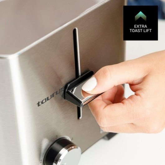 Tostadora Taurus Mytoast Duplo Legend 1400W 2 Ranuras Extralargas