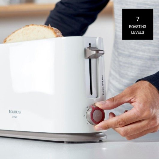 Tostadora de Pan Taurus Mytoast 1000W Ranura Larga y Ancha 7 Niveles