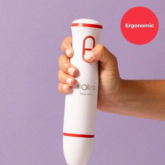 Batidora de Mano Solac Mixo 1000 1000W con Turbo y Cuchillas Inox