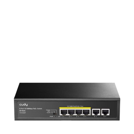Conmutador Cudy FS1006P Ethernet rápido PoE 6 puertos