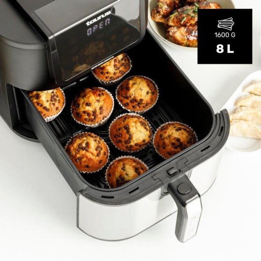 Freidora de Aire Taurus Air Fry Digital Compact XL 8L 1700W 8 Programas Pantalla Táctil