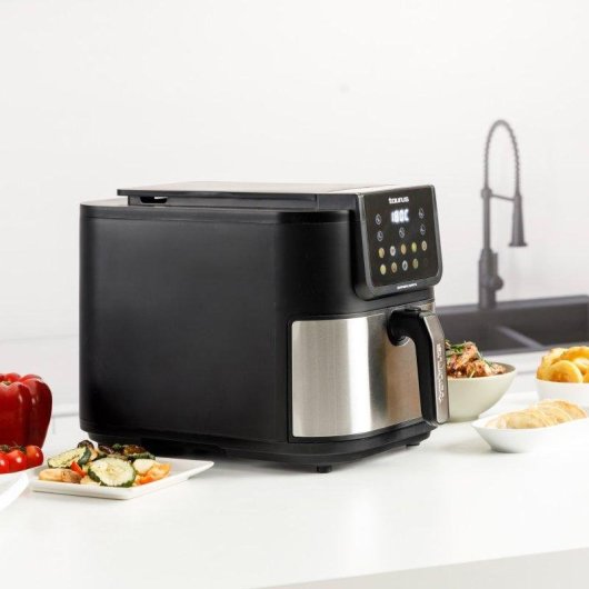 Freidora de Aire Taurus Air Fry Digital Compact XL 8L 1700W 8 Programas Pantalla Táctil