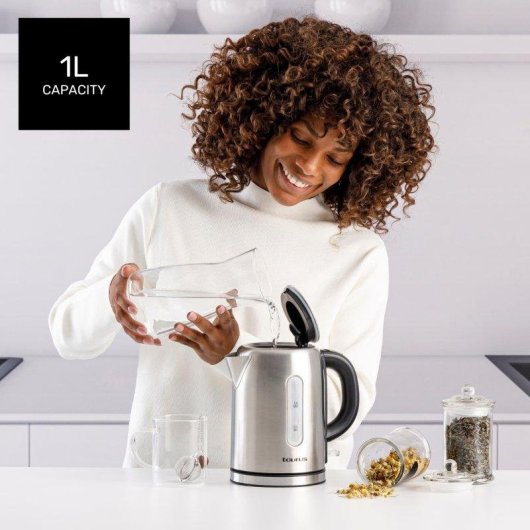 Hervidor Eléctrico Taurus Selene Compact 2400W 1L Base Giratoria 360º