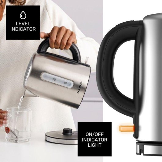 Hervidor Eléctrico Taurus Selene Compact 2400W 1L Base Giratoria 360º