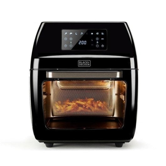 Freidora de aire Black & Decker BXAFO1200E 12 L 1700 W con ventana y asador