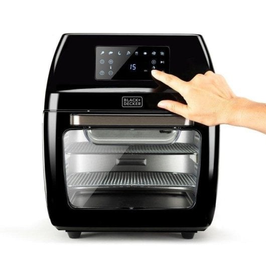 Freidora de aire Black & Decker BXAFO1200E 12 L 1700 W con ventana y asador