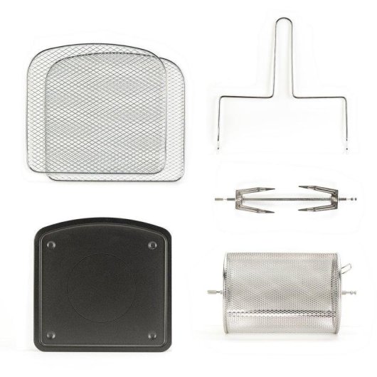 Freidora de Aire Black & Decker BXAFO1200E 12L 1700W con 8 Programas y Accesorios