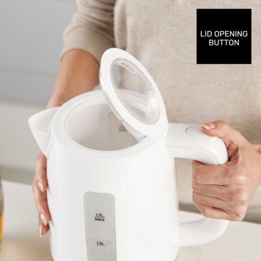 Hervidor Eléctrico Taurus Aroa 2200W 1,7L Acero Inoxidable Base 360°