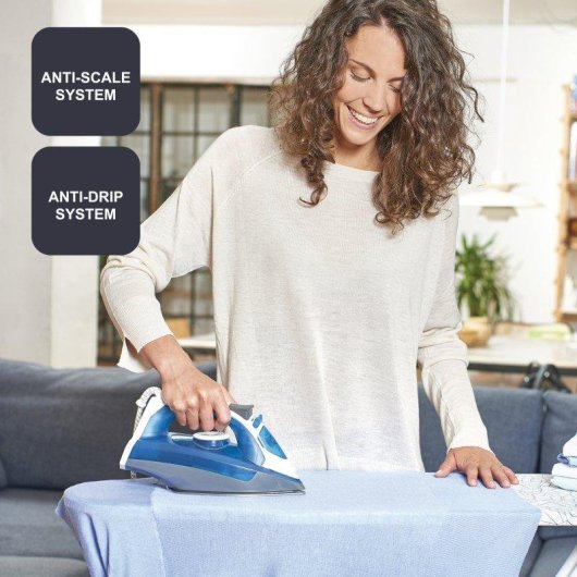 Plancha de Vapor Black+Decker 2200W Golpe Vapor 120g/min Antical