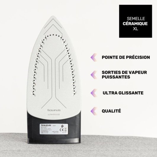 Plancha de Vapor Taurus Atlas 2800 2800W Suela Cerámica XL