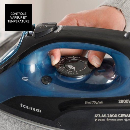 Plancha de Vapor Taurus Atlas 2800 2800W Suela Cerámica XL