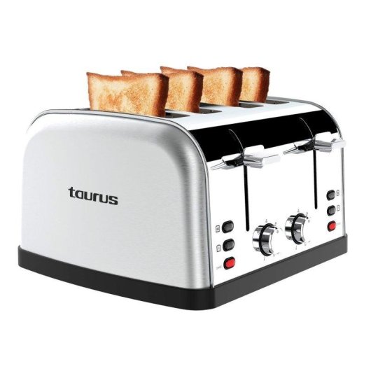 Tostador Taurus Vintage Four 1900W 4 Ranuras 7 Niveles